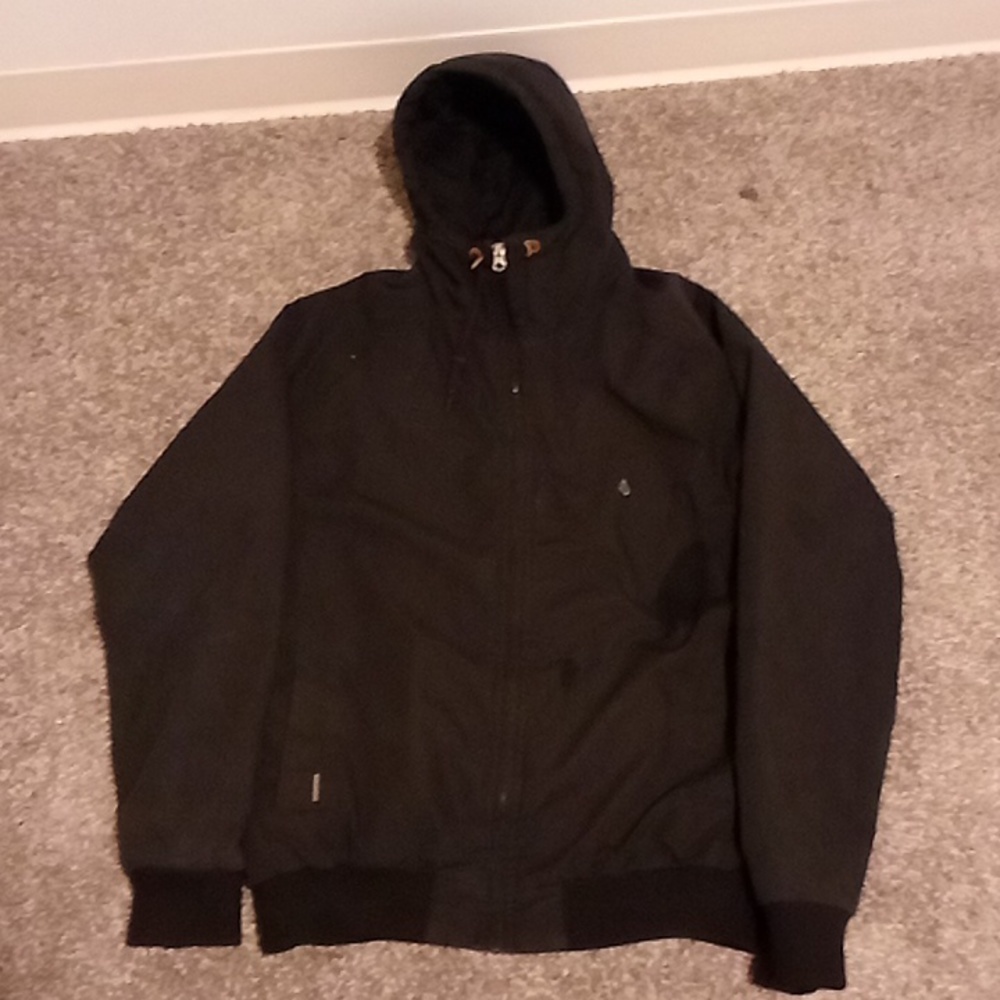 Volcom winter coat (large) black